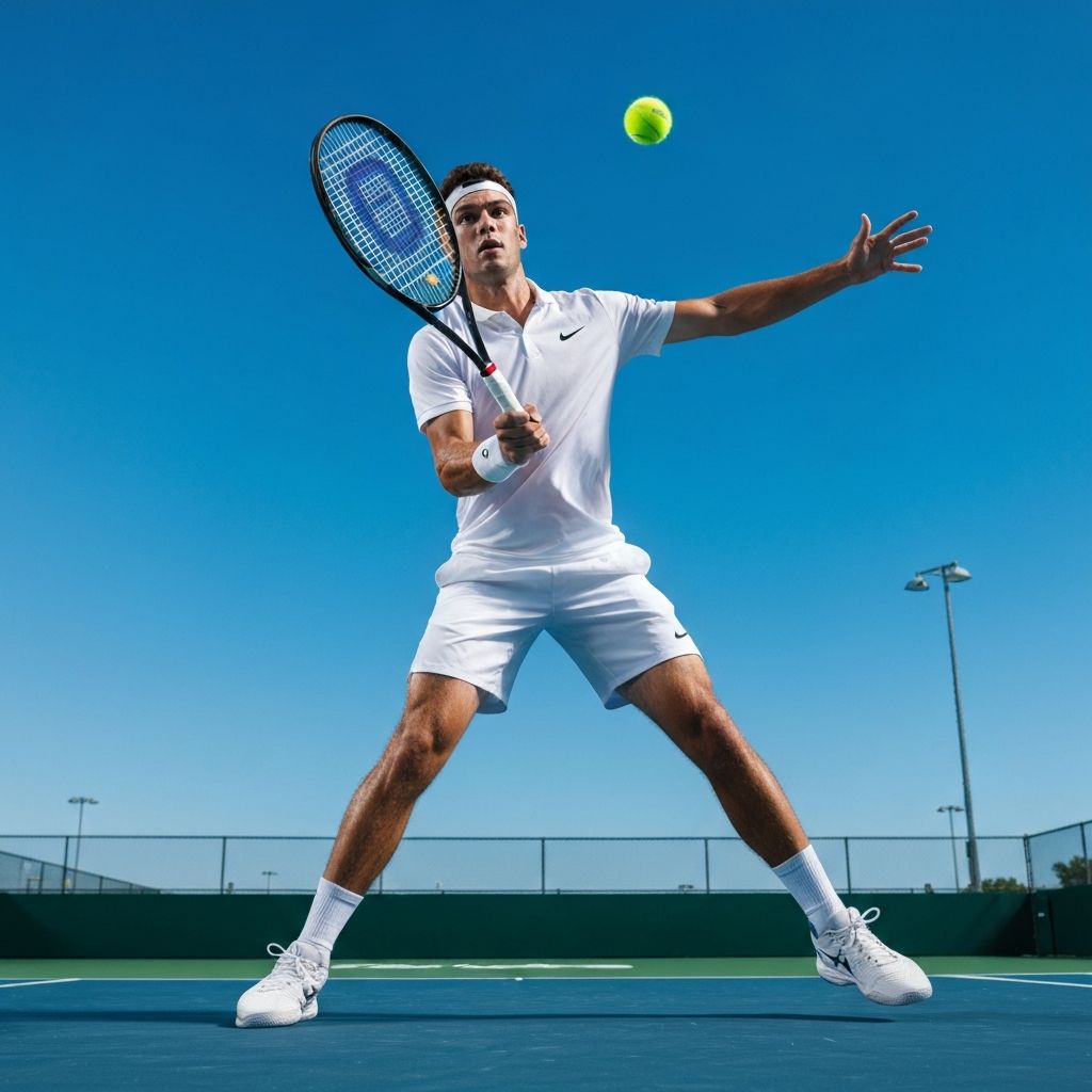 Professional tennis serve